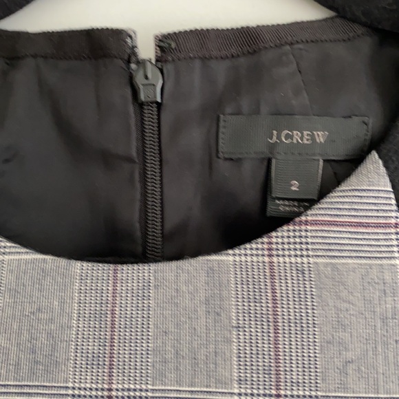 JCrew Navy Plaid Work Dress - Picture 3 of 5